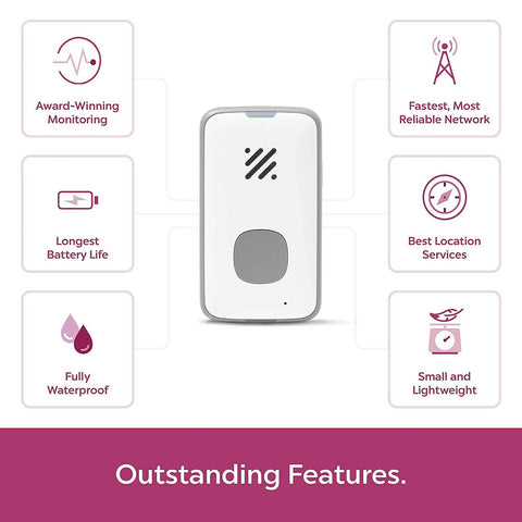 Mobile 4G LTE Medical Alert System - Life Alarm Device for Seniors. Nationwide GPS and WiFi Coverage. Includes 1 Free Month of 24/7 Emergency Monitoring.